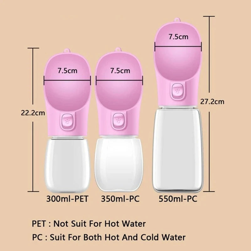 Pip & Em HydrateMate Bottle- Pink